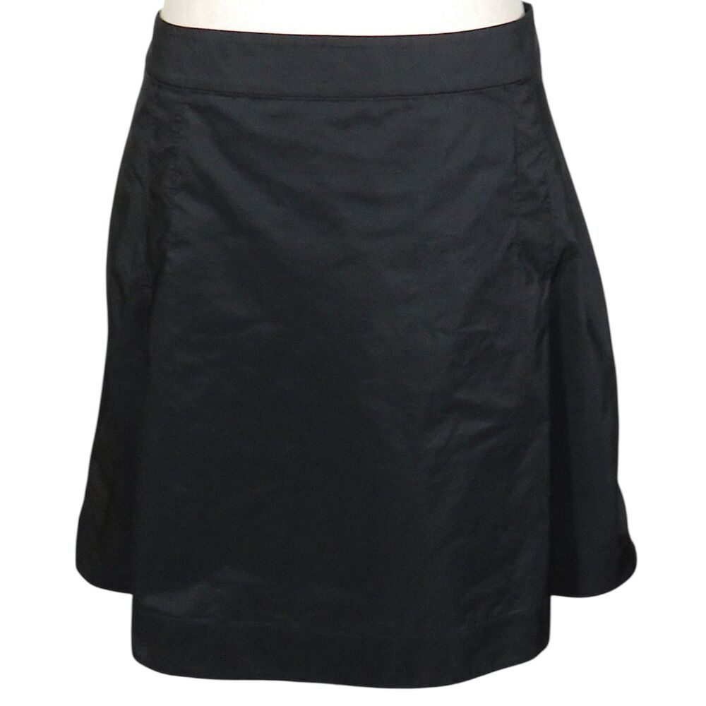 COS Black Shell Panel Lightweight Mixed Fabric Mini Skirt Size Small